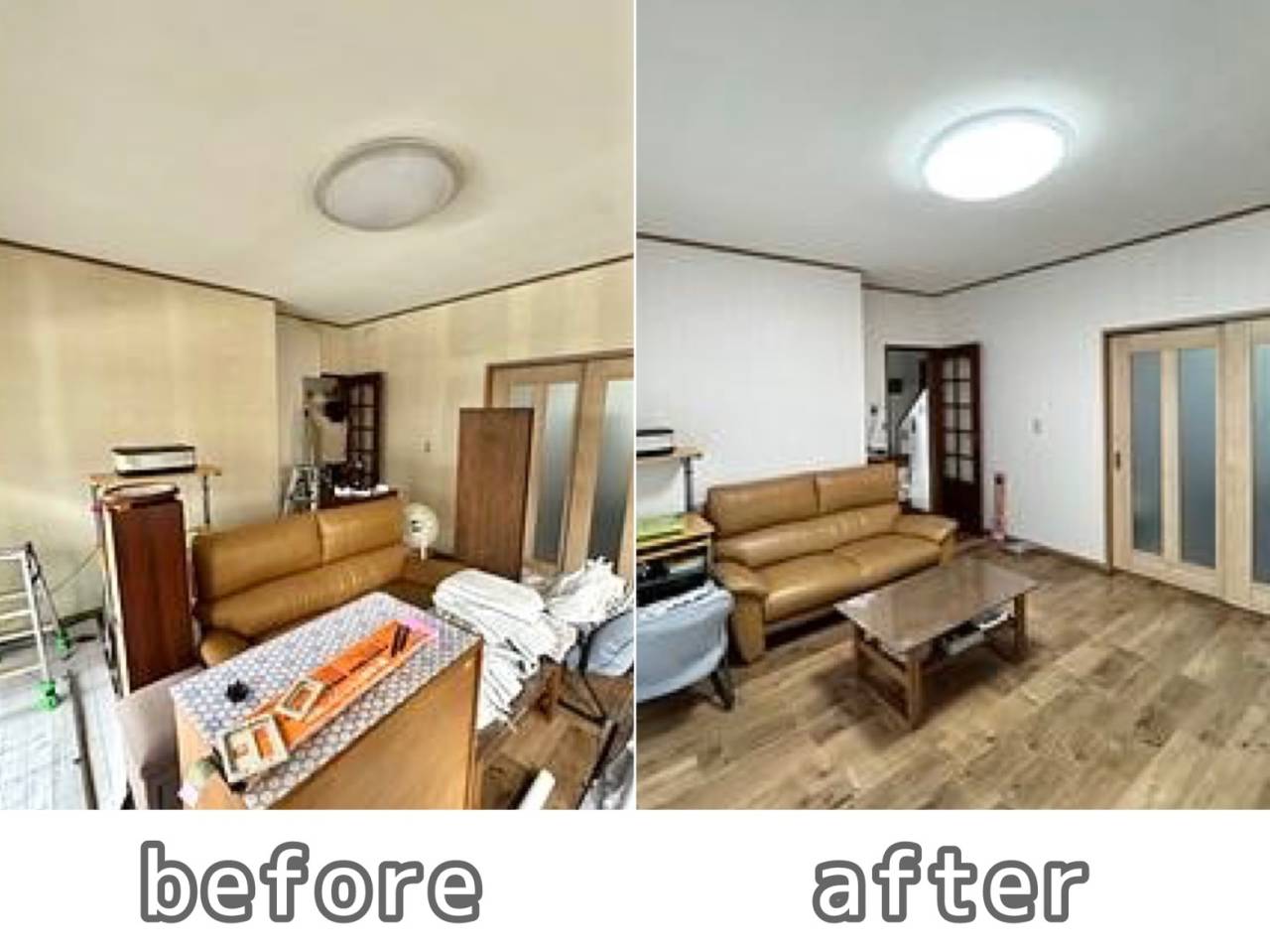 家具があっても問題なし！クロスの貼り替え可能です