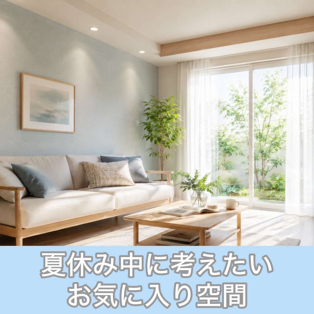 夏休み中に考えたい 心地よい空間づくり